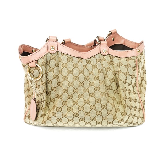 Gucci Medium Canvas Sukey Tote Pink - Picture 1 of 8